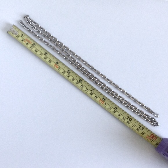 Chunky Silver Long Necklace - Picture 5 of 5